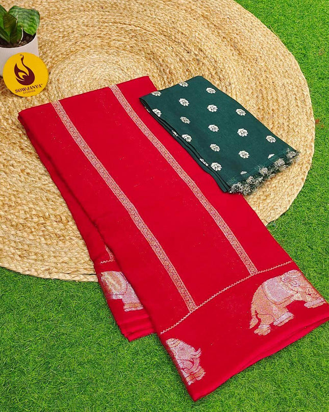 Premium Viscose Crape Georgette's Saree's - SSRUS3