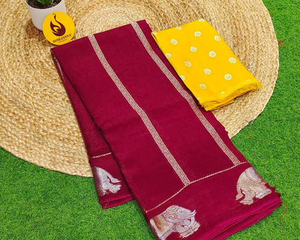 Premium Viscose Crape Georgette's Saree's - SSRUS6