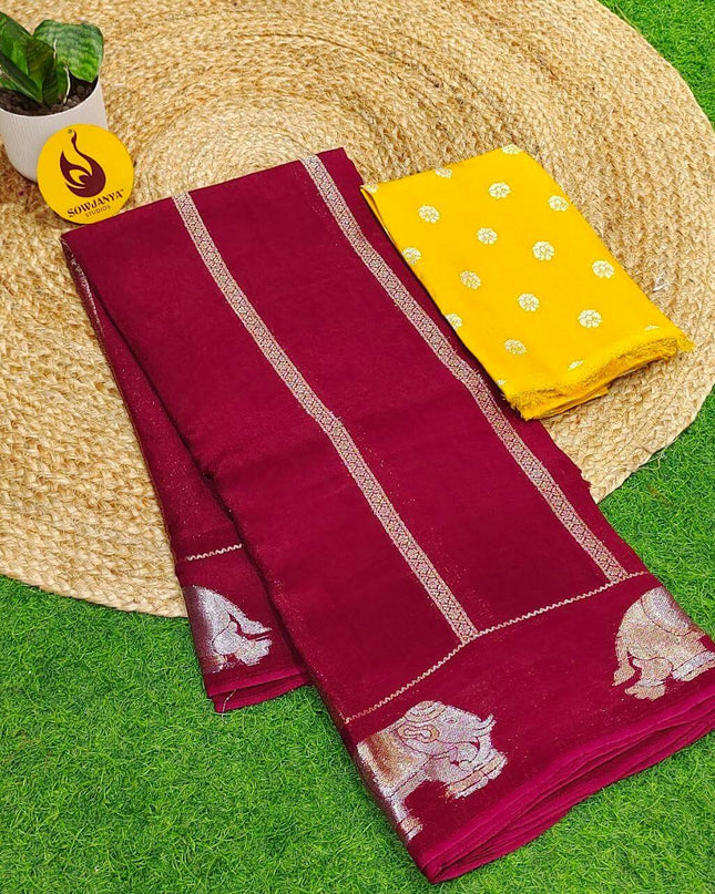 Premium Viscose Crape Georgette's Saree's - SSRUS6