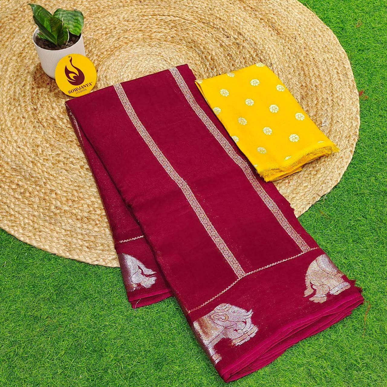 Premium Viscose Crape Georgette's Saree's - SSRUS6