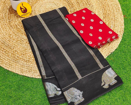 Premium Viscose Crape Georgette's Saree's - SSRUS4