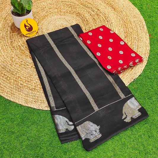 Premium Viscose Crape Georgette's Saree's - SSRUS4
