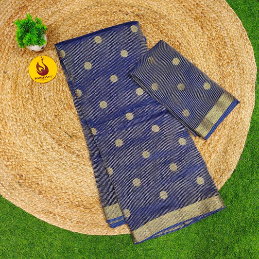 Designer Zari Lines Saree With Small Zari Border - SSZLV1