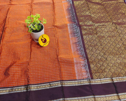 VINTAGE Seiko Gadwal Sarees - FIRE1