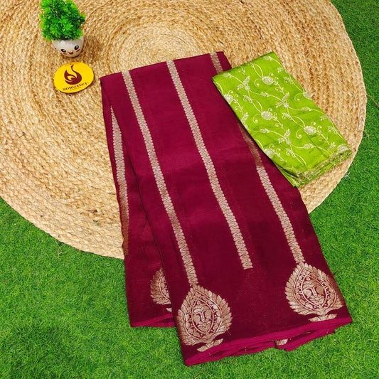 Premium Viscose Crape Georgette's Saree's - SSRUS9