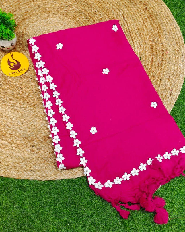 Premium Khadhi Cotton Sarees - SSKHD4(PINK)