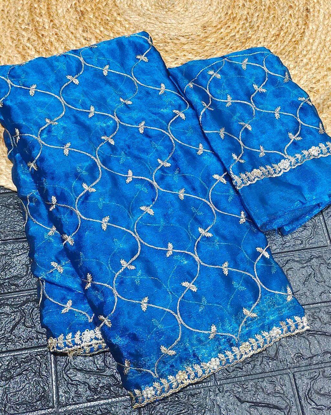 Premium Space Silk Work Sarees-MEGA3