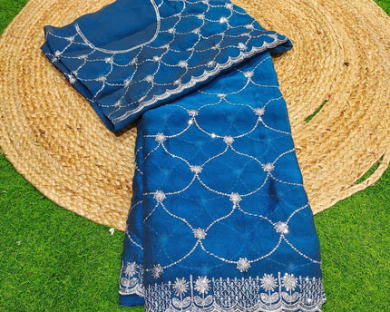Premium Space Silk Work Sarees-SSSPC06