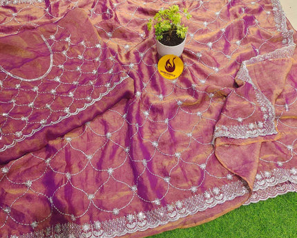 Premium Space Silk Work Sarees-SSSPC04