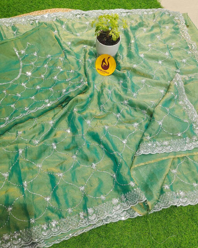 Premium Space Silk Work Sarees-SSSPC02