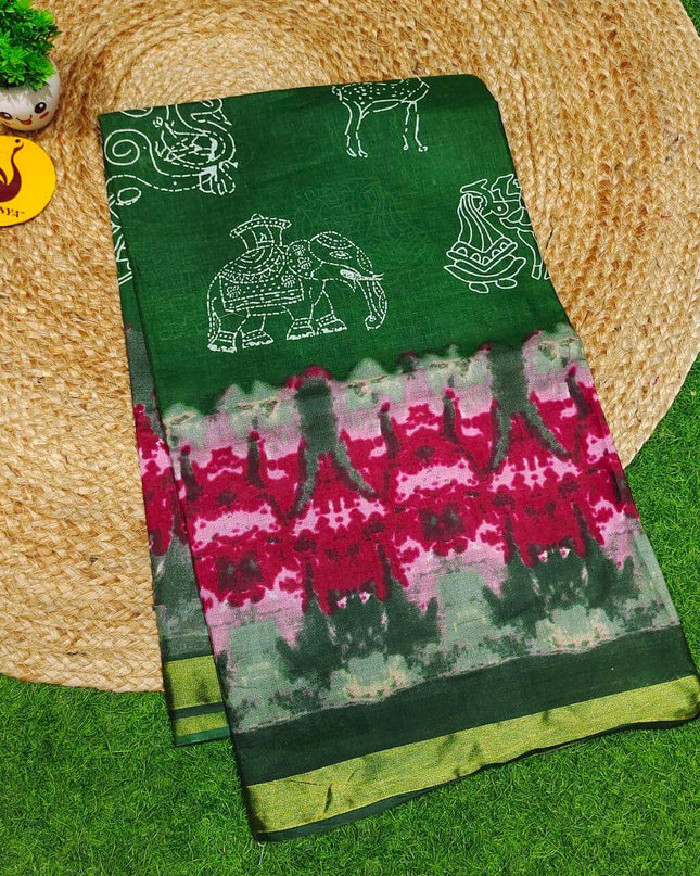 Premium Soft Mul Kalamkari Cotton Saree's- SSCTN9