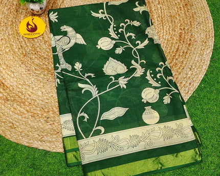 Premium Soft Mul Kalamkari Cotton Saree's- SSCTN6