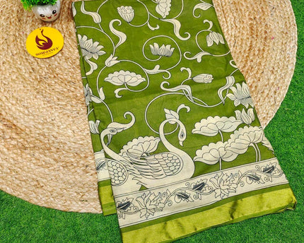 Premium Soft Mul Kalamkari Cotton Saree's- SSCTN3
