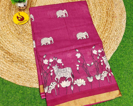 Premium Soft Mul Kalamkari Cotton Saree's- SSCTN20