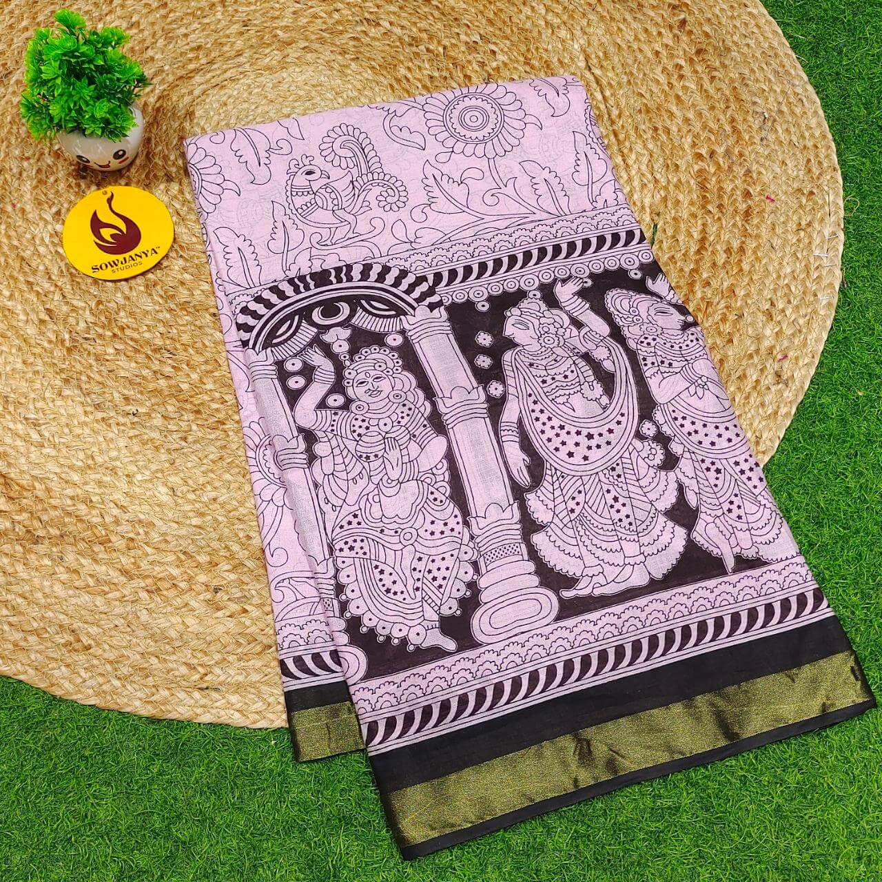 Premium Soft Mul Kalamkari Cotton Saree's- SSCTN17