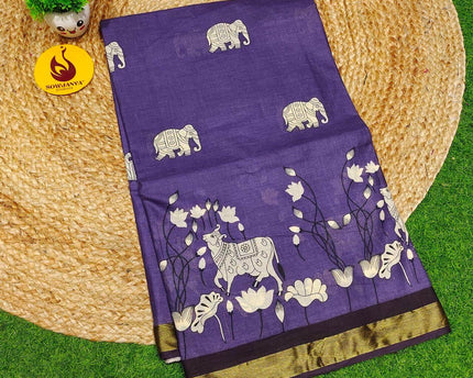 Premium Soft Mul Kalamkari Cotton Saree's- SSCTN24