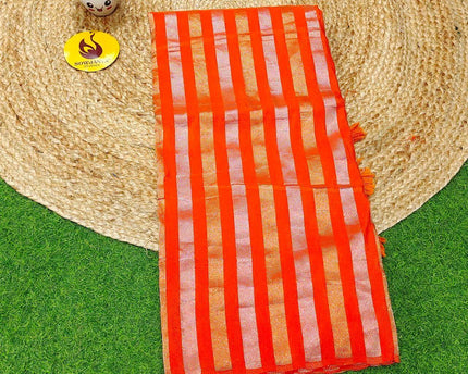 Premium Viscose Georgette Crape Saree's-BEST50(Orange)