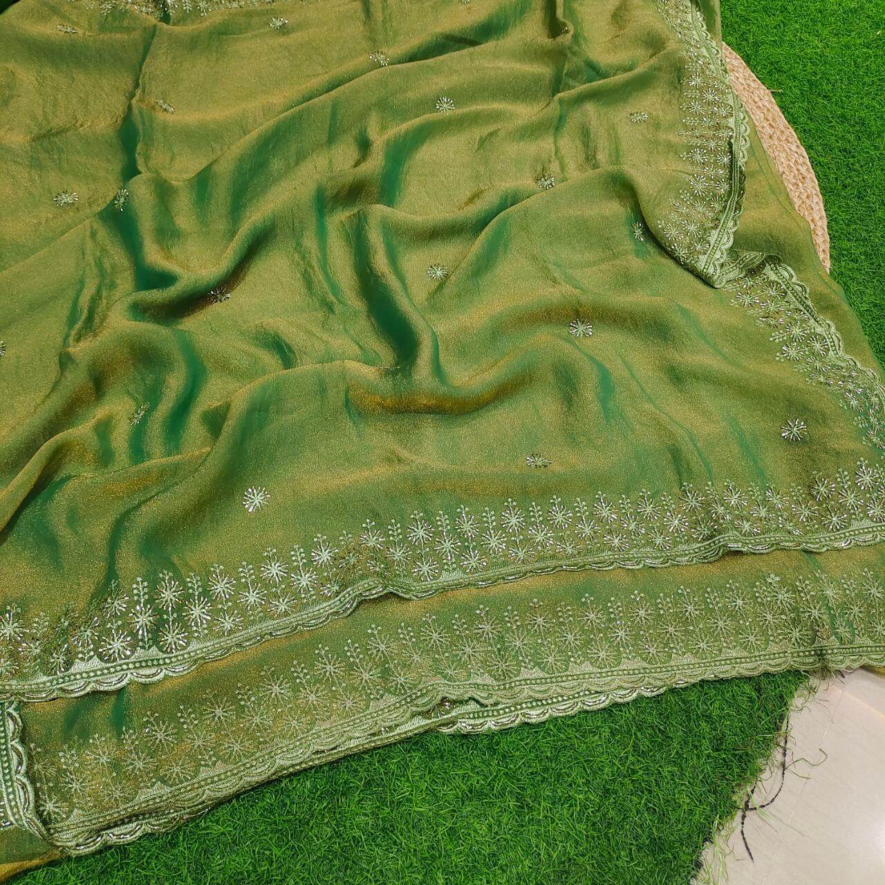 Premium Space Silk Work Sarees-SSSPC33