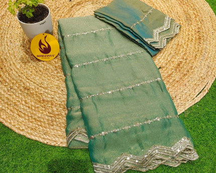 Premium Space Silk Work Sarees-SSSPC31