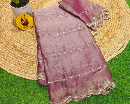 Premium Space Silk Work Sarees-SSSPC29