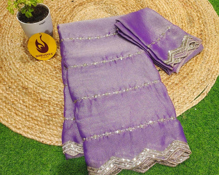Premium Space Silk Work Sarees-SSSPC28