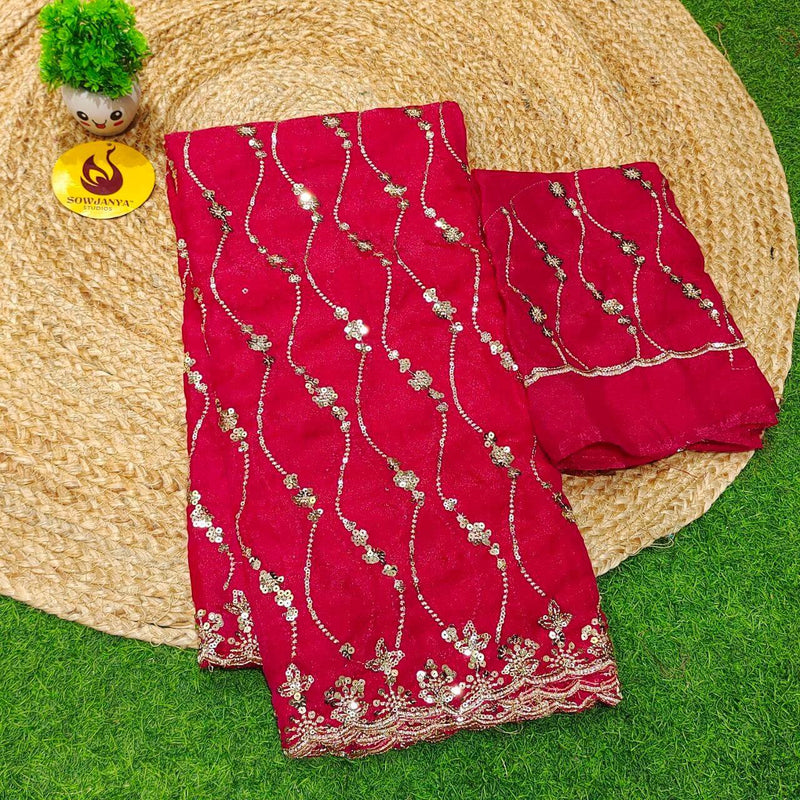 Premium Space Silk Work Sarees-SSSPC46