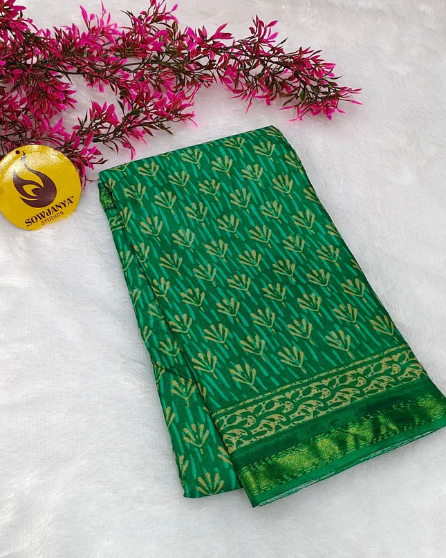 Premium Soft Mul Cotton With Jari boarder  Saree's- SSMUL10