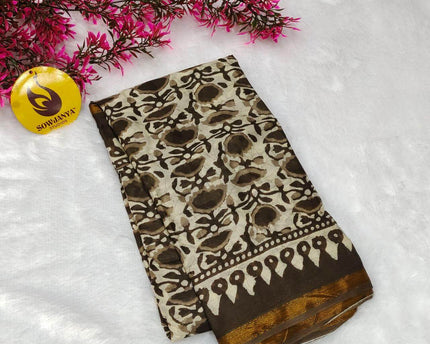 Premium Soft Mul Cotton With Jari boarder  Saree's- SSMUL18