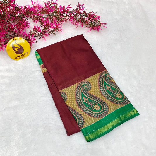 Premium Soft Mul Cotton With Jari boarder  Saree's- SSMUL16
