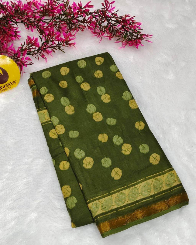 Premium Soft Mul Cotton With Jari boarder  Saree's- SSMUL13