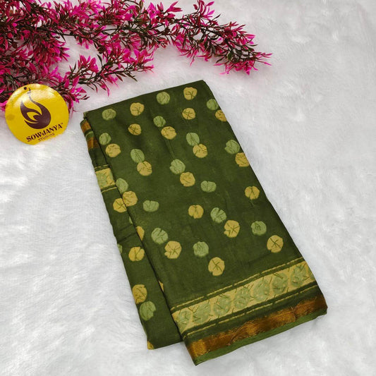 Premium Soft Mul Cotton With Jari boarder  Saree's- SSMUL13