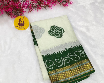 Premium Soft Mul Cotton With Jari boarder  Saree's- SSMUL30