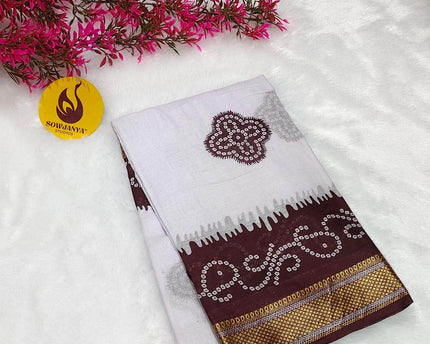 Premium Soft Mul Cotton With Jari boarder  Saree's- SSMUL29