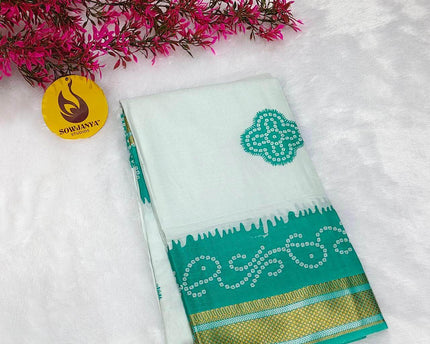Premium Soft Mul Cotton With Jari boarder  Saree's- SSMUL26