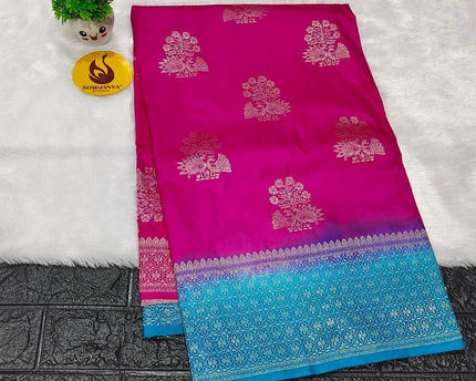 Pure Dola Silk with Zari work Sarees - SSPDS7