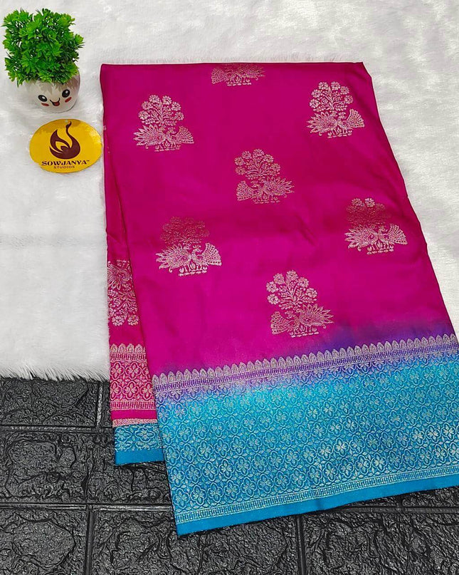 Pure Dola Silk with Zari work Sarees - SSPDS7