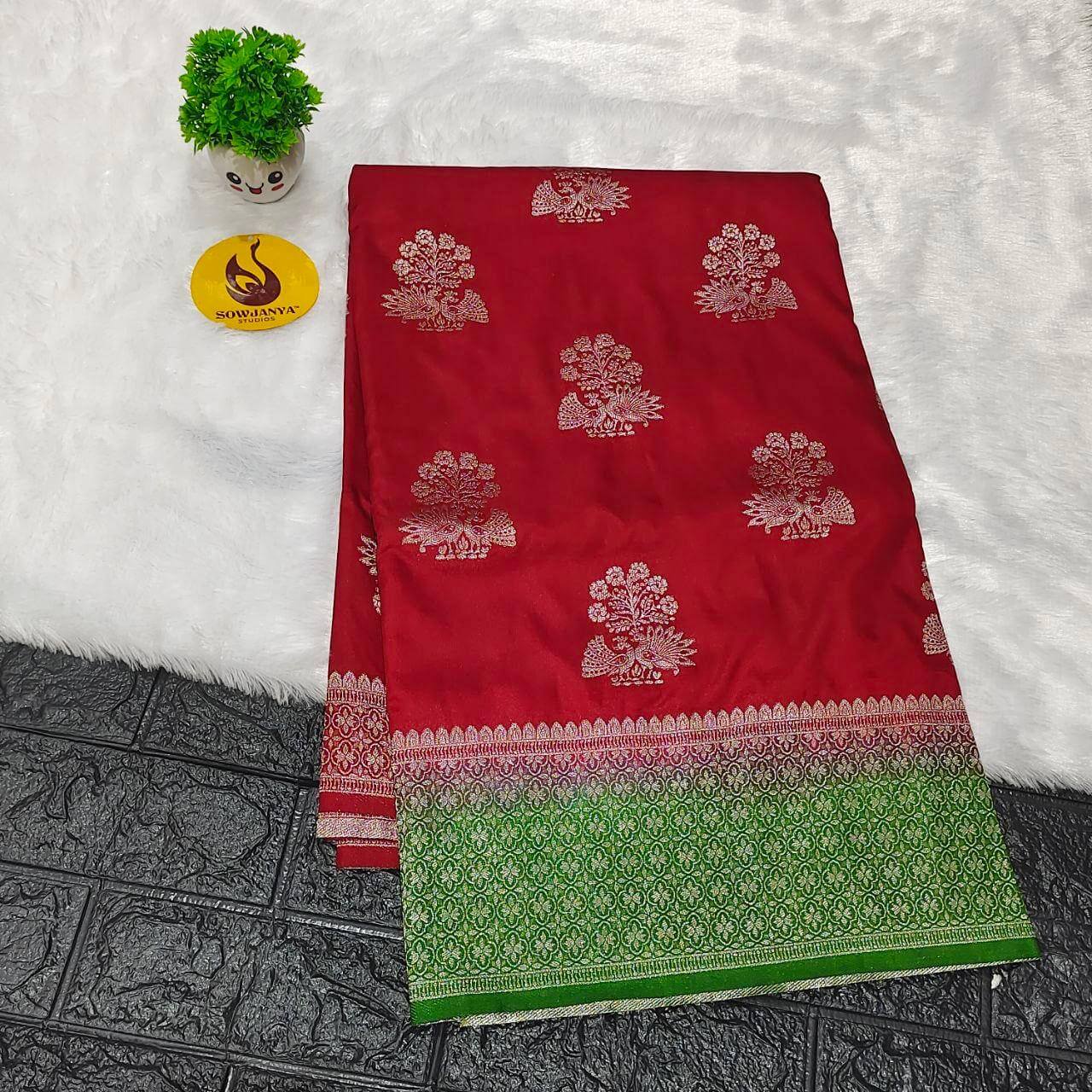 Pure Dola Silk with Zari work Sarees - SSPDS9