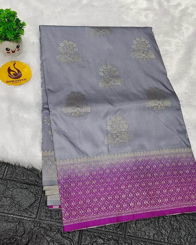 Pure Dola Silk with Zari work Sarees - SSPDS12