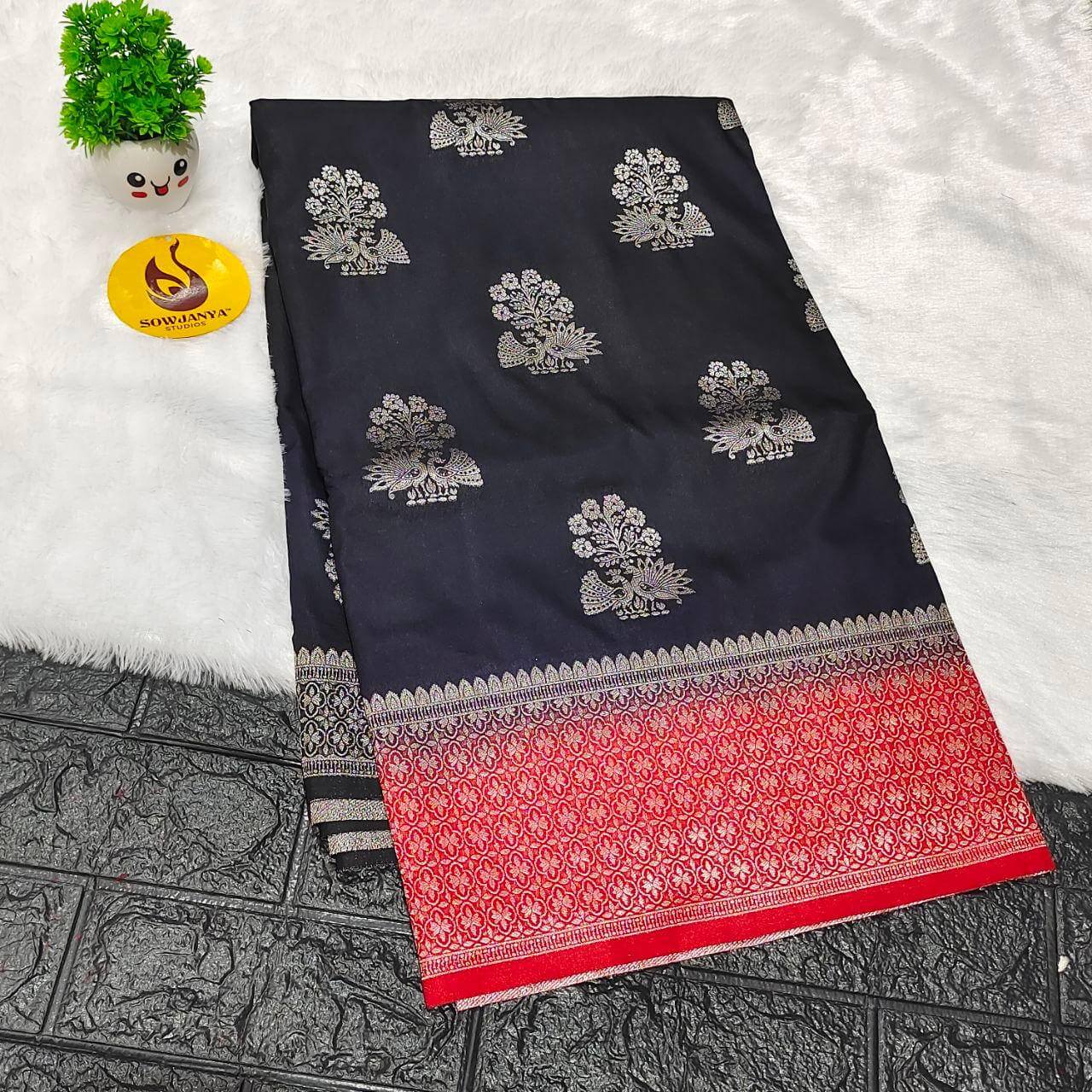 Pure Dola Silk with Zari work Sarees - SSPDS3