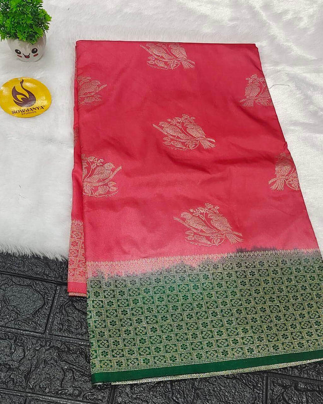 Pure Dola Silk with Zari work Sarees - SSPDS6