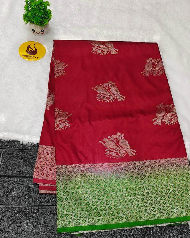 Pure Dola Silk with Zari work Sarees - SSPDS13