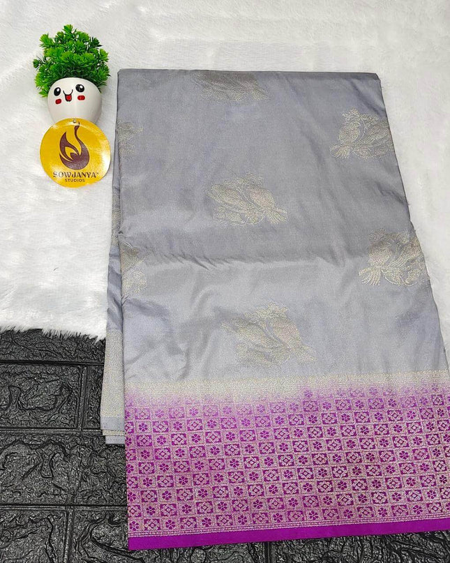 Pure Dola Silk with Zari work Sarees - SSPDS14