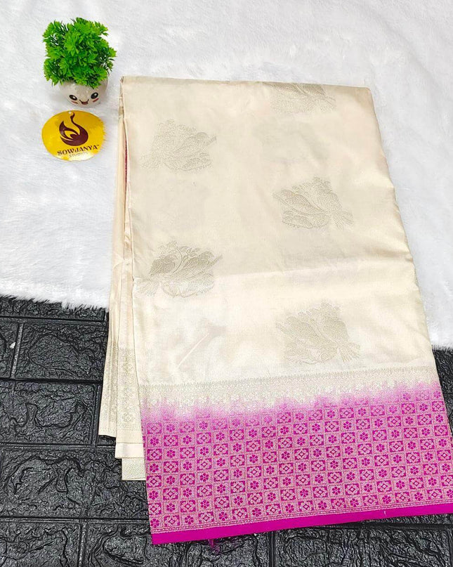 Pure Dola Silk with Zari work Sarees - SSPDS21