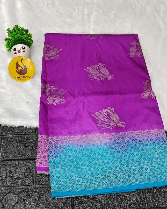 Pure Dola Silk with Zari work Sarees - SSPDS16