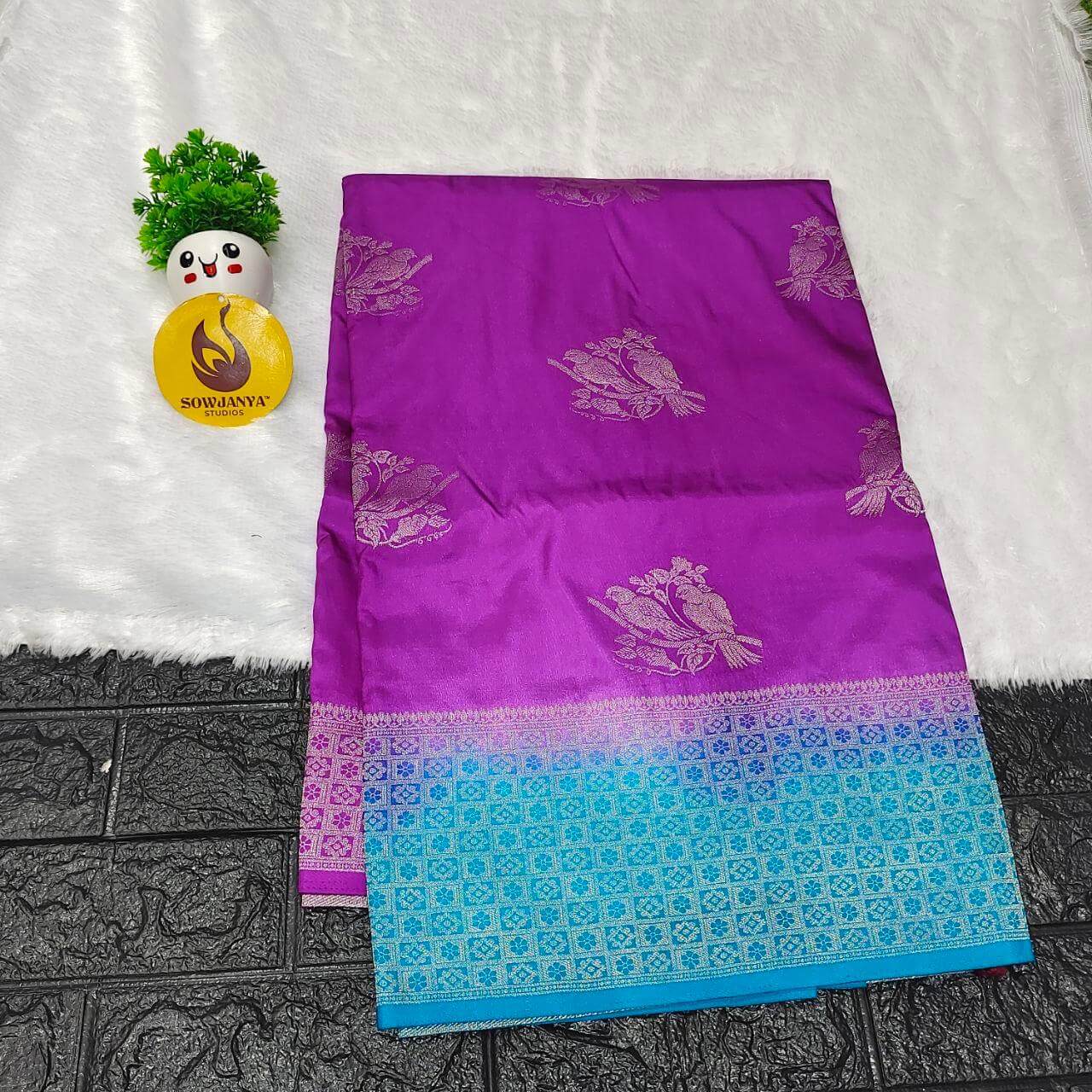 Pure Dola Silk with Zari work Sarees - SSPDS16