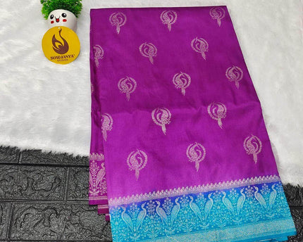 Pure Dola Silk with Zari work Sarees - SSPDS34