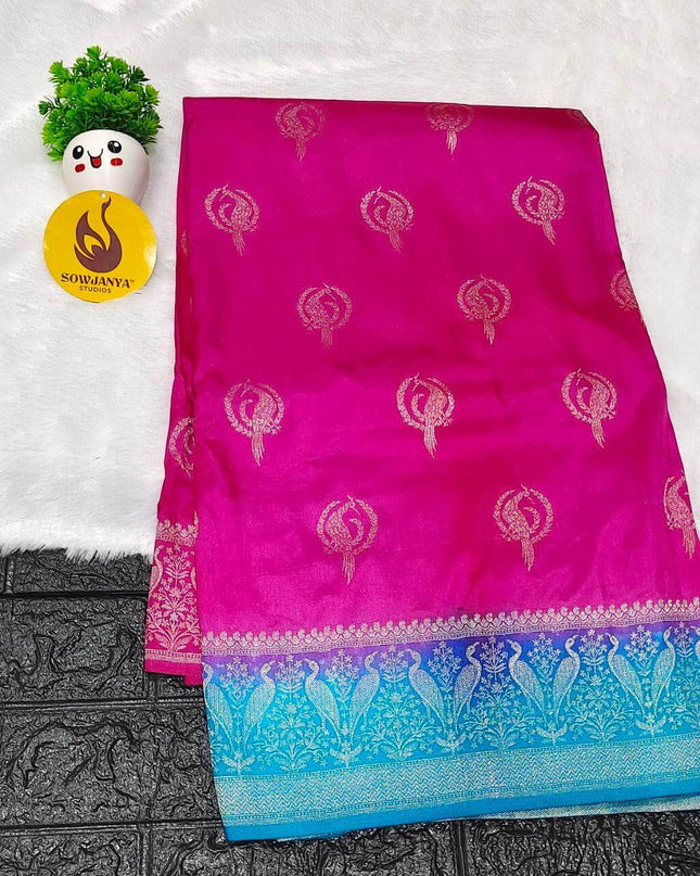Pure Dola Silk with Zari work Sarees - SSPDS27