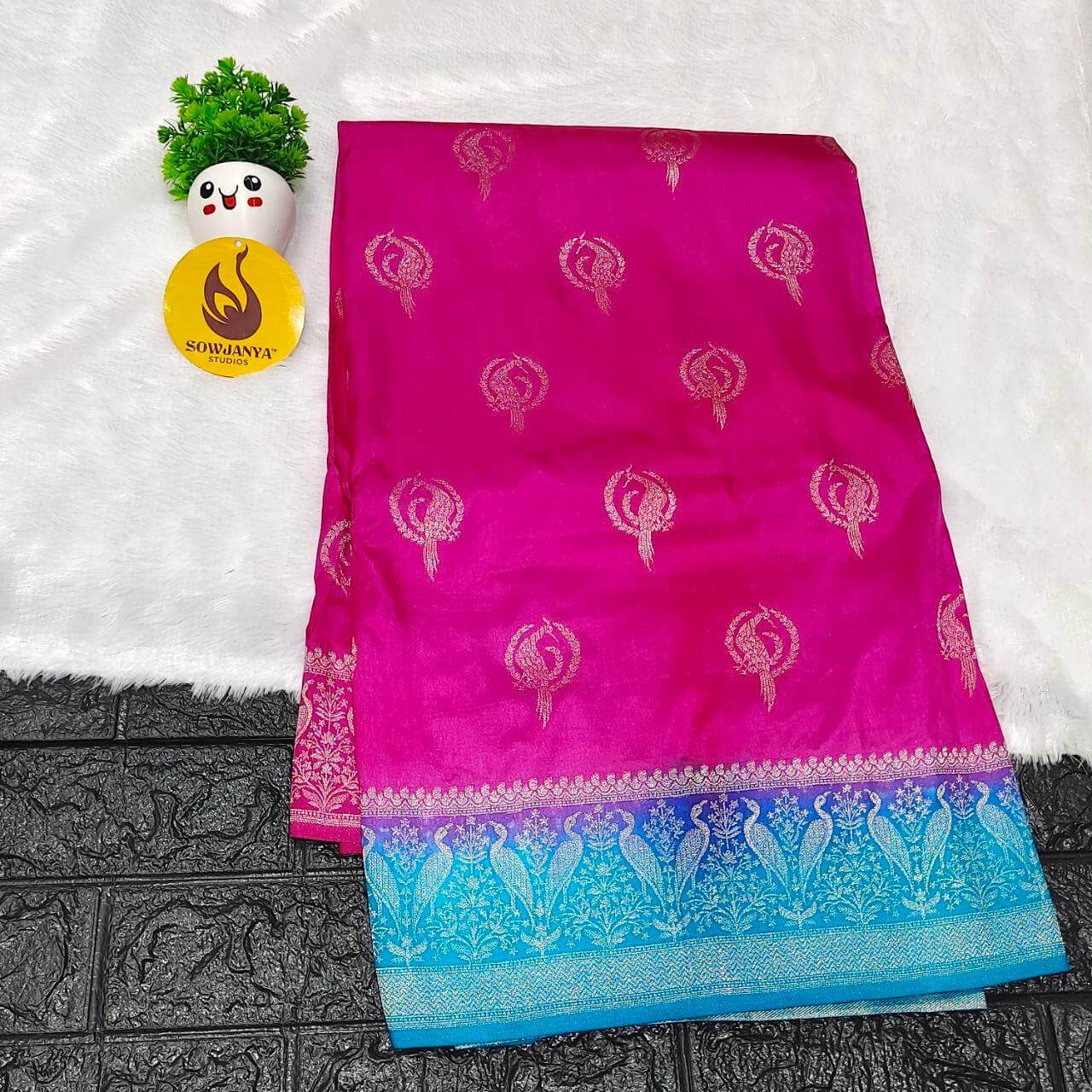 Pure Dola Silk with Zari work Sarees - SSPDS27