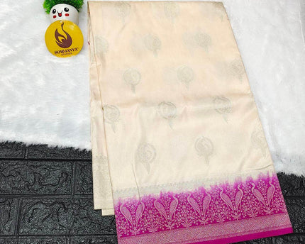 Pure Dola Silk with Zari work Sarees - SSPDS30