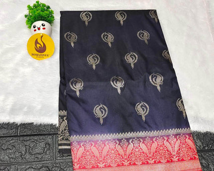 Pure Dola Silk with Zari work Sarees - SSPDS32